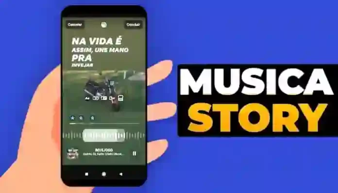 como colocar musica no story do facebook