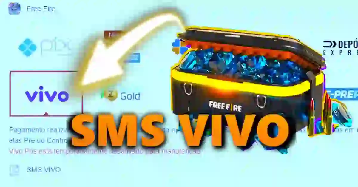 DIAMANTES FF - VIA SMS VIVO - Free Fire - Diamantes Free Fire - GGMAX